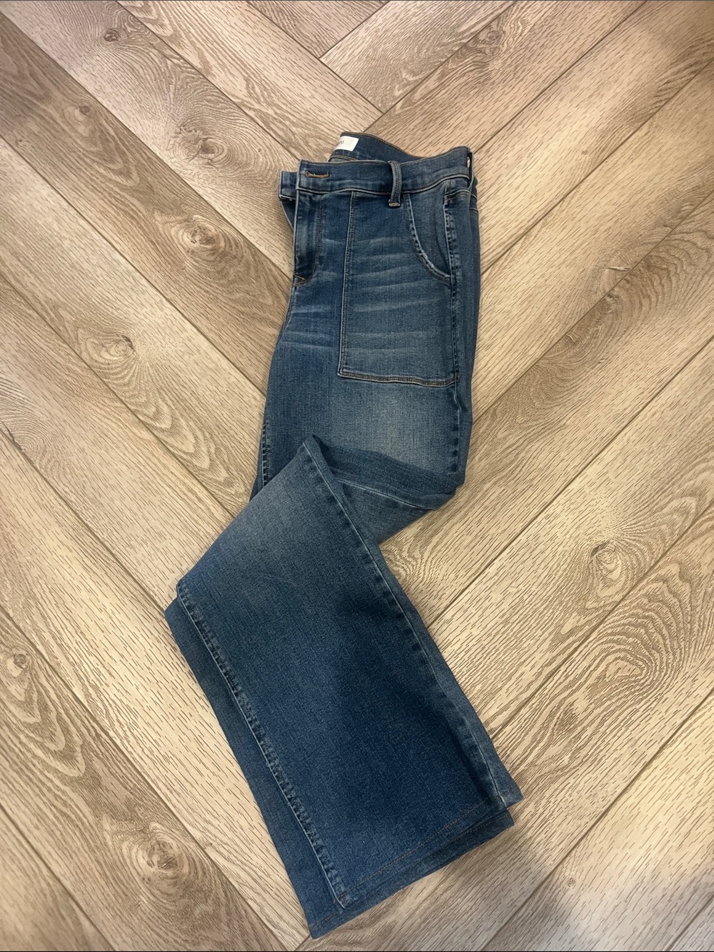 Level 99 Women's Dark Blue Wide-Leg Jeans